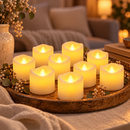 Kit 12 Velas de LED Decorativas sem Chama para Festas e Eventos