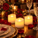 Kit 12 Velas de LED Decorativas sem Chama para Festas e Eventos
