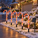 Kit 5 Bengalas de Natal Solares com Luzes LED e 8 Modos