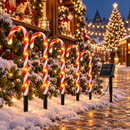 Kit 5 Bengalas de Natal Solares com Luzes LED e 8 Modos