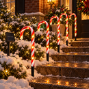 Kit 5 Bengalas de Natal Solares com Luzes LED e 8 Modos