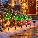 Kit 5 Luminárias Solares de Natal LED para Jardim com 8 Modos de Iluminação