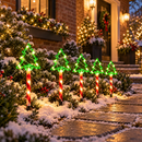 Kit 5 Luminárias Solares de Natal LED para Jardim com 8 Modos de Iluminação