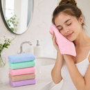Kit 5 Toalhas de Rosto e Mãos Macias e Super Absorventes | CoralSoft