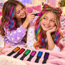 Kit 6 Pente De Giz para Cabelo Infantil Colorido para Penteados