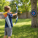 Kit Arco e Flecha Infantil com LED, Alvo e 10 Flechas de Ventosa | LightBow