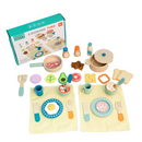 Kit Cozinha Infantil de Madeira com Panelinhas e Utensílios | MiniChef