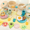 Kit Cozinha Infantil de Madeira com Panelinhas e Utensílios | MiniChef