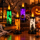 Kit Vela LED Grande com Luz Colorida para Halloween