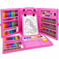 Kit de Desenho e Pintura Infantil 208 Peças com Maleta