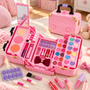 Kit de Maquiagem Infantil com Maleta Portátil e Acessórios