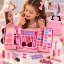 Kit de Maquiagem Infantil com Maleta Portátil e Acessórios