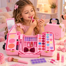 Kit de Maquiagem Infantil com Maleta Portátil e Acessórios