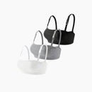 Kit com 3 Sutiãs de Amamentação sem Bojo Canelados com Nervuras Macias