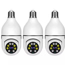 Kit de Câmeras Wi-Fi IP Sem Fio 360° com Encaixe de Lâmpada com Visão Noturna