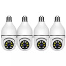 Kit de Câmeras Wi-Fi IP Sem Fio 360° com Encaixe de Lâmpada com Visão Noturna
