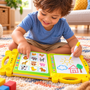 Livro Sonoro Infantil Bilíngue Português e Inglês Sensível ao Toque