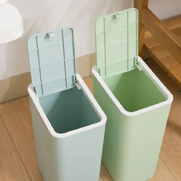 Lixeira Click Retangular Moderna Multifuncional