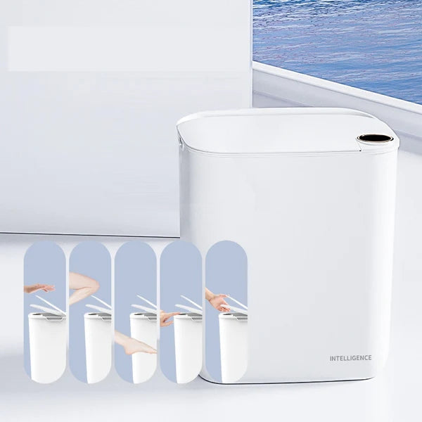 Lixeira Inteligente Automática com Sensor de Movimento Recarregável
