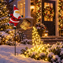 Luminária Solar de Jardim de Papai Noel com Regador