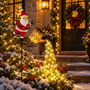 Luminária Solar de Jardim de Papai Noel com Regador