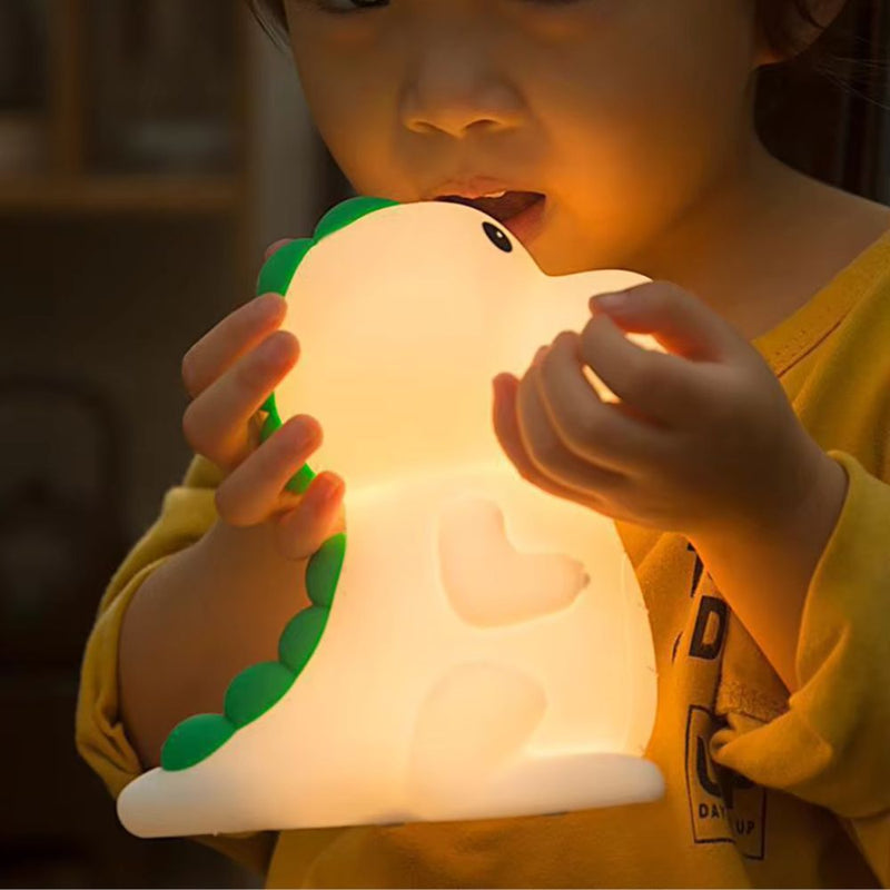 Luminária LED Noturna Touch de Dinossauro - DinoGlow