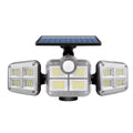 Luminária Refletor Led Solar com 3 Cabeças Impermeável - SunGlow