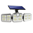 Luminária Refletor Led Solar com 3 Cabeças Impermeável - SunGlow