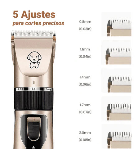 Máquina de Tosa para Cães e Gatos Silenciosa Recarregável