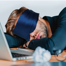 Máscara de Dormir Seda 100% Amoreira Bloqueio de Luz Total Ajustável