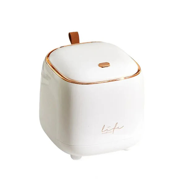 Mini Lixeira Decorativa com Tampa Press