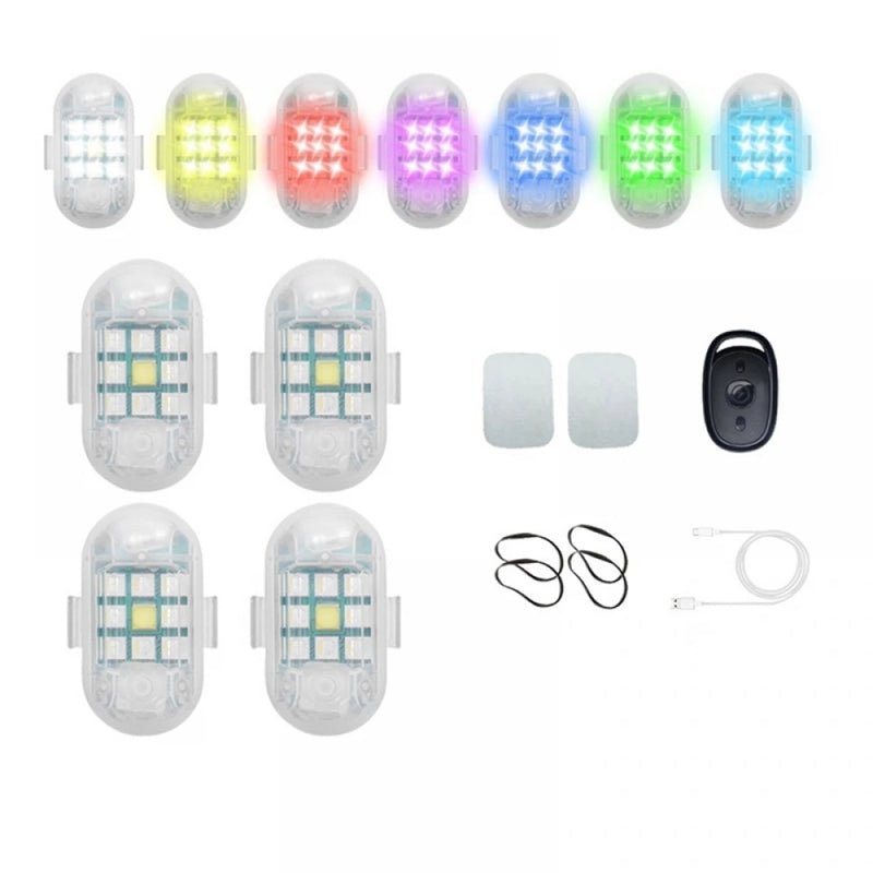 Mini Luz de LED Automotiva Anti Colisão com Controle Remoto - Compre 1 e Leve 2