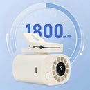 Mini Ventilador Automotivo com Clipe Rotação 360° e Display Digital