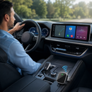 Mini Adaptador CarPlay e Android Auto Sem Fio 2 em 1