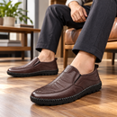 Mocassim Masculino de Couro Casual Antiderrapante
