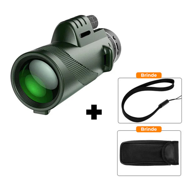 Monóculo Profissional Ultra Zoom Impermeável com Alta Definição