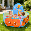 Piscina de Bolinhas Infantil Portátil com Cesta de Basquete