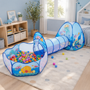Playground Infantil 3 em 1 com Tenda, Túnel e Piscina de Bolinhas