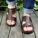 Sandália Masculina Ortopédica de Couro - ConfortPlus