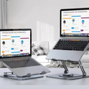 Suporte de Mesa para Laptop Ajustável  360° de Alumínio - FlexDesk