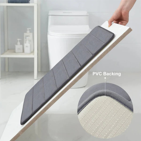 Tapete de Banheiro Absorvente Antiderrapante de Secagem Rápida