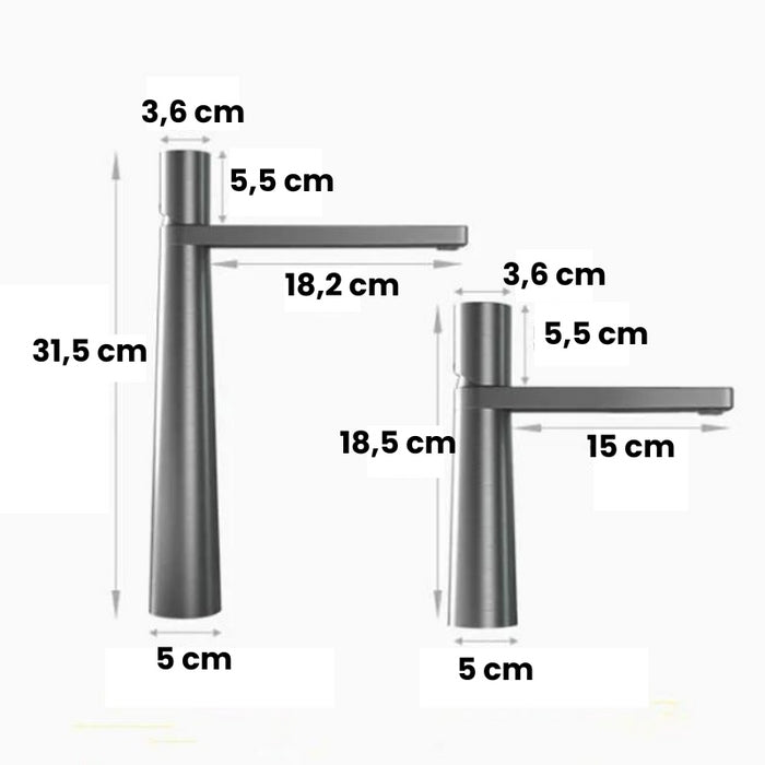 Torneira Monocomando para Banheiro em Metal