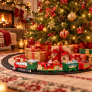 Trem Elétrico de Natal Decorativo com Papai Noel