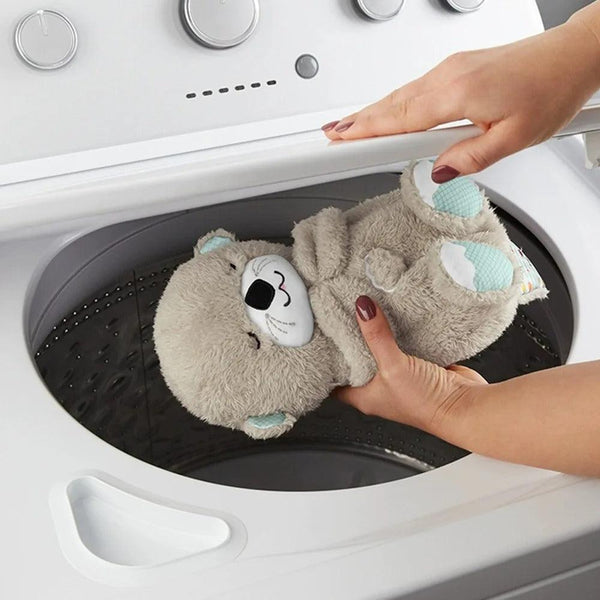 Urso Lontrinha de Pelúcia Musical que Respira com Led - LuminBear