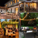 Varal de Luzes com Lâmpadas Bivolt Impermeável para Decoração