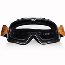 Óculos Retrô para Motociclistas com Lentes Espelhadas Antirreflexo