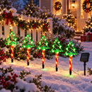 Kit 5 Luminárias Solares de Natal LED para Jardim com 8 Modos de Iluminação