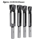 Kit Com 4 Brocas Para Fazer Cavilhas e Espigas